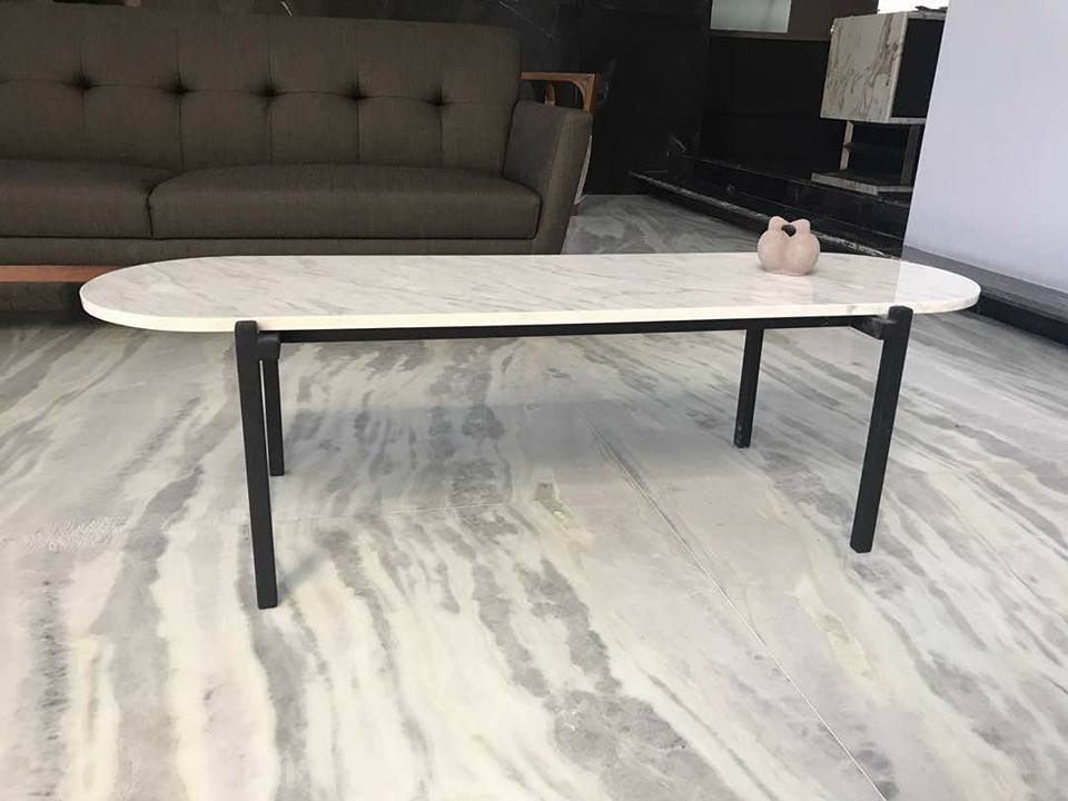 VENATINO MARBLE LONG COFFEE TABLE - MoreDesign